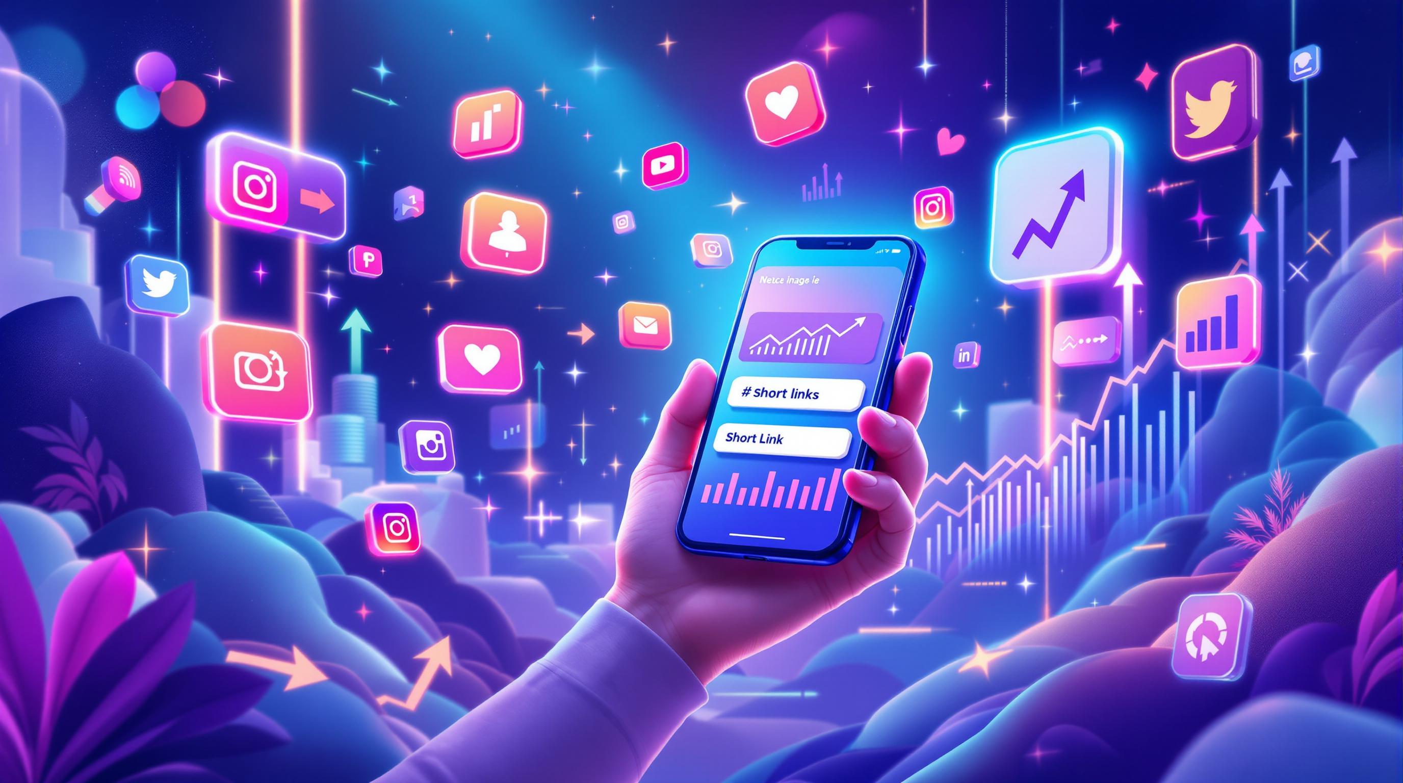 Influencer marketing with short links and QR codes