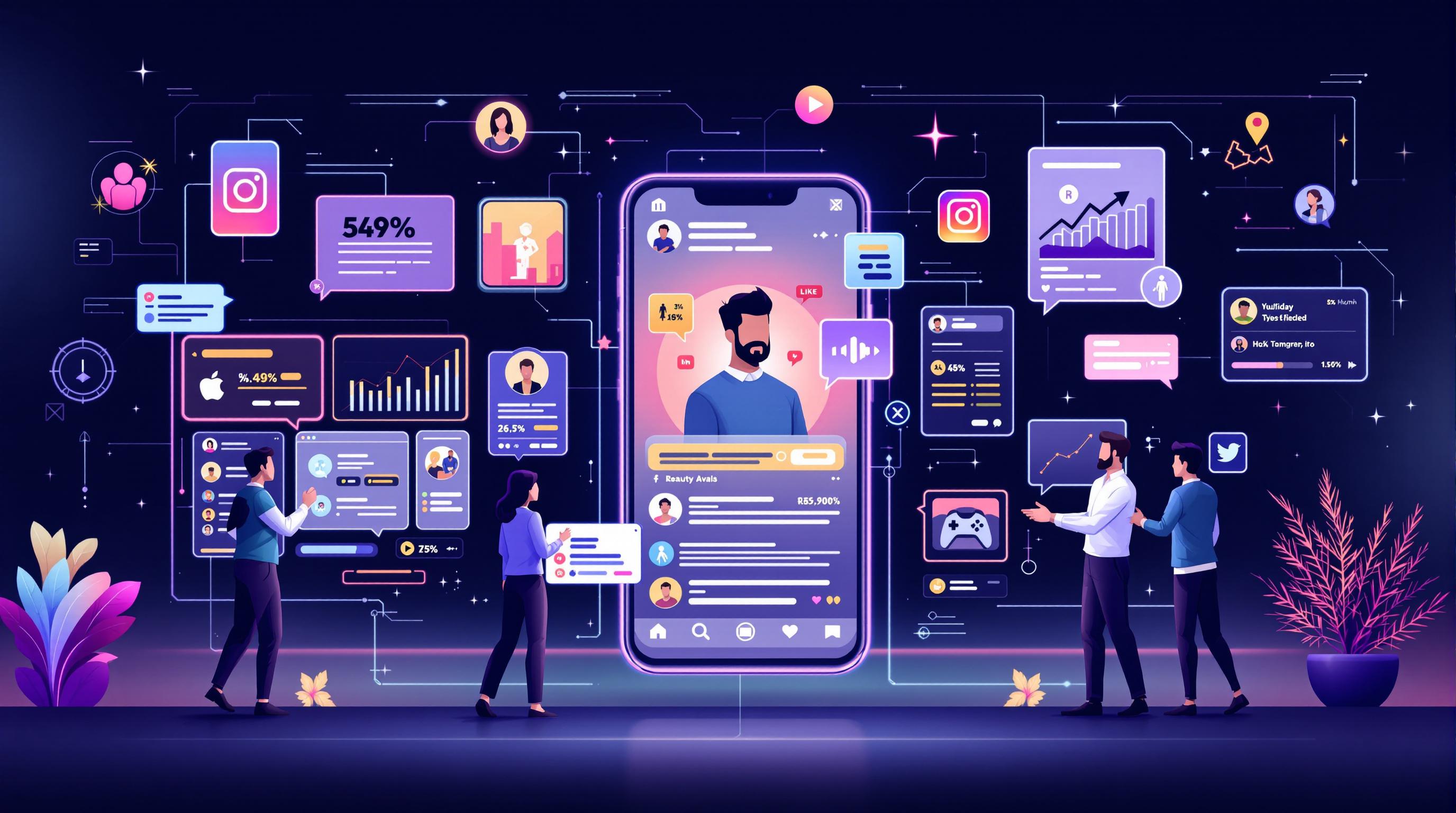 Influencer marketing partnerships with social media creators